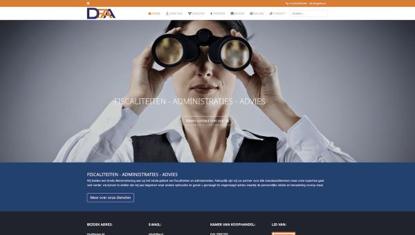 Nieuwe website voor Fiscaliteiten &amp; Administraties DFAA de Steeg